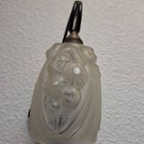 art deco wall light black iron pink decor