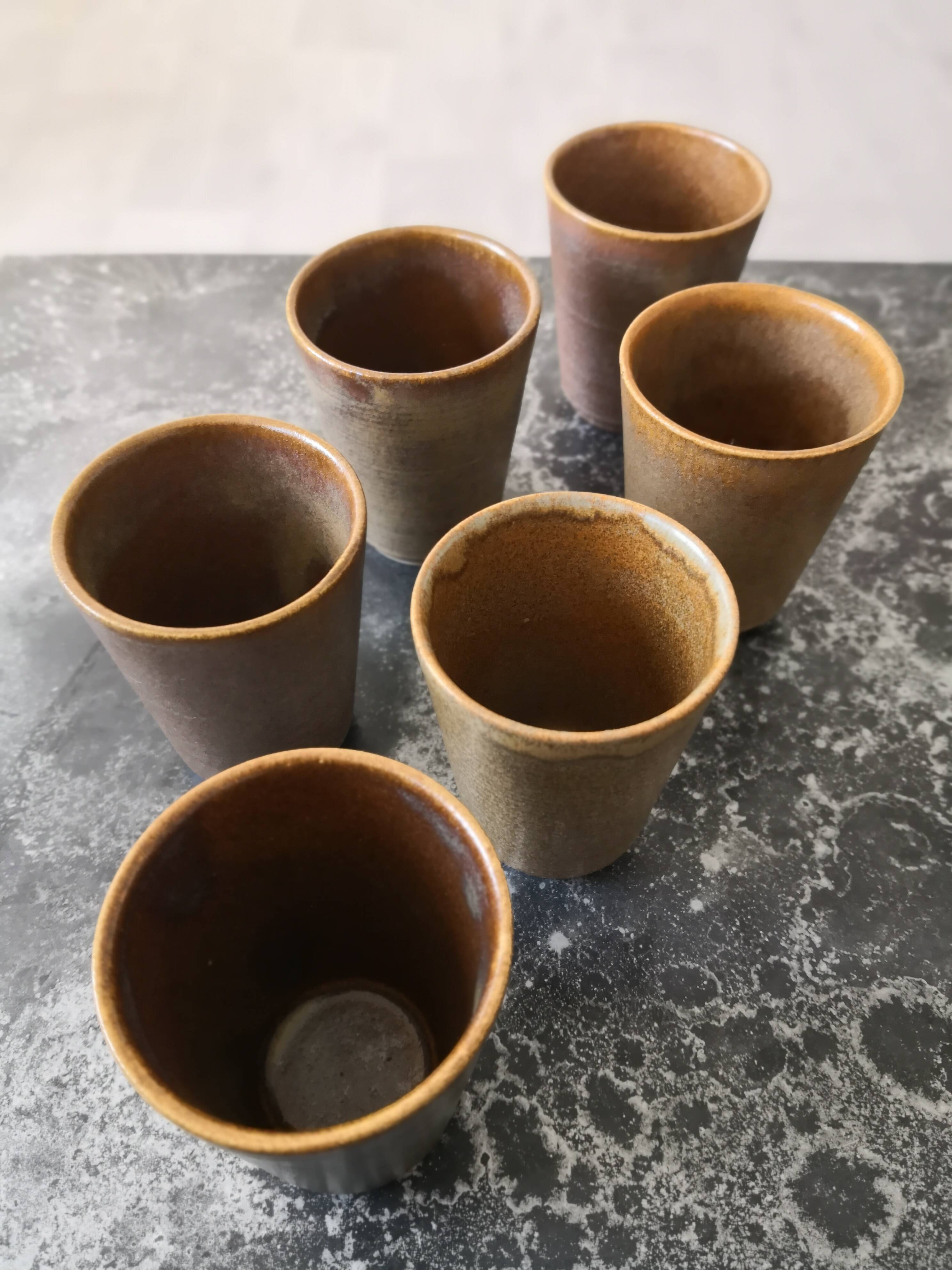 Old sandstone Digoin x 6 cups