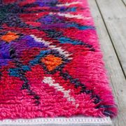 Swedish Tibetan Rya rug with flower by Jagarz for Rya
