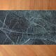 Italian green marble and brass coffee table 1950