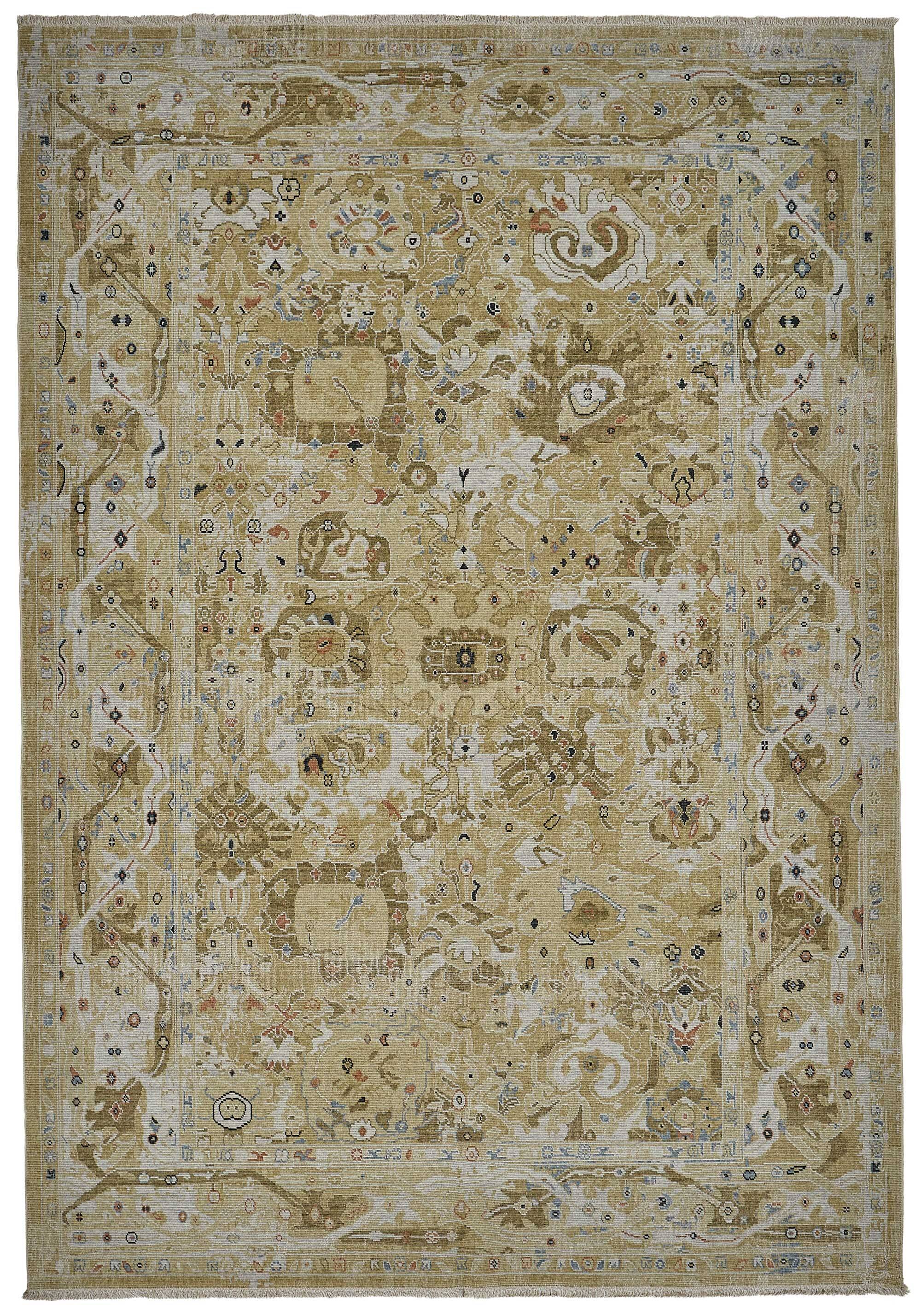 Turkish Handcrafted Loom Oushak Rug 206 cm x 292 cm