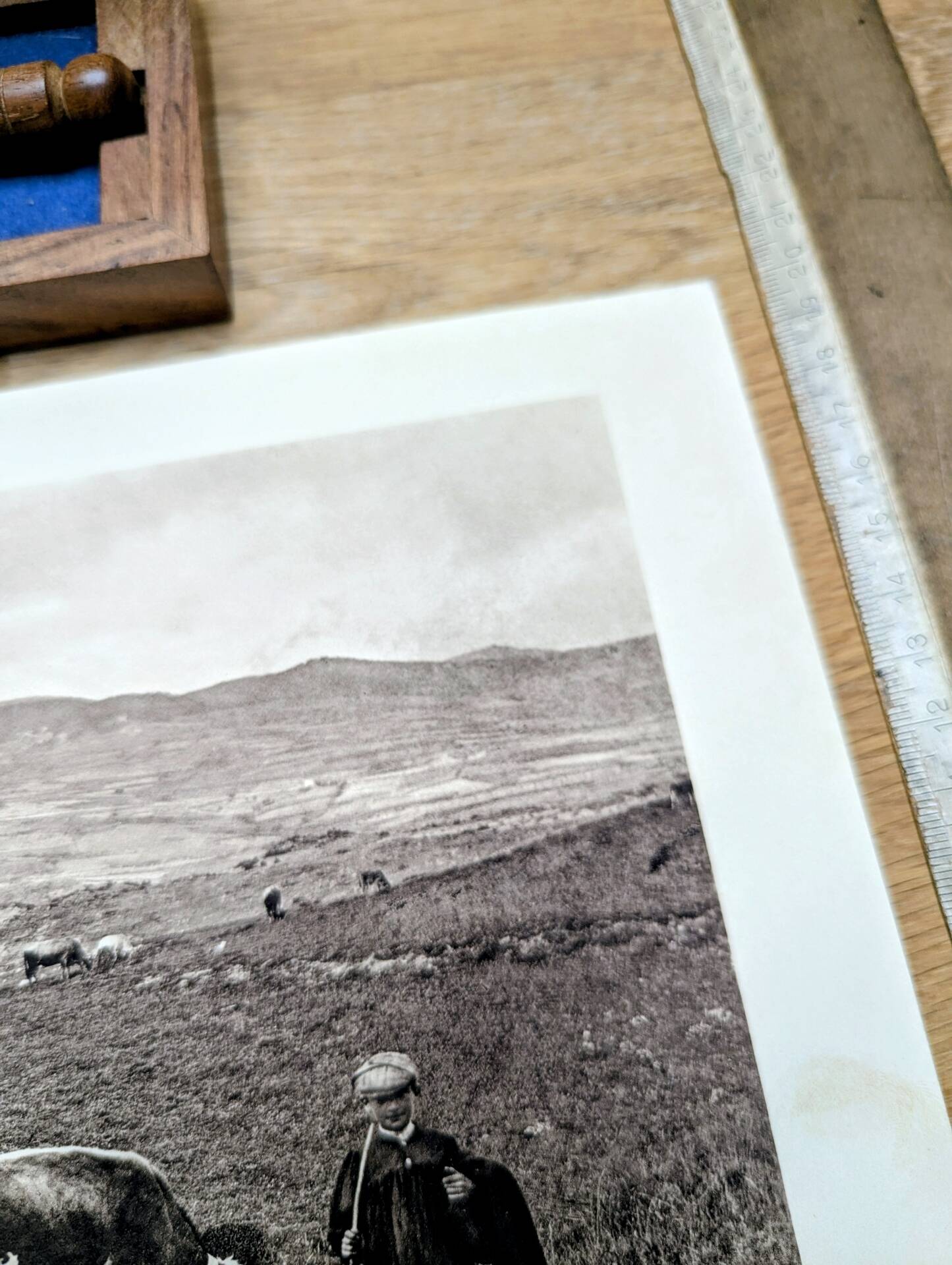 Col de la Perche, Pyrénées-Orientales, photo print from 1937.