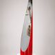 Sculptural mirror Space Age red lacquered — Italy, 1970s