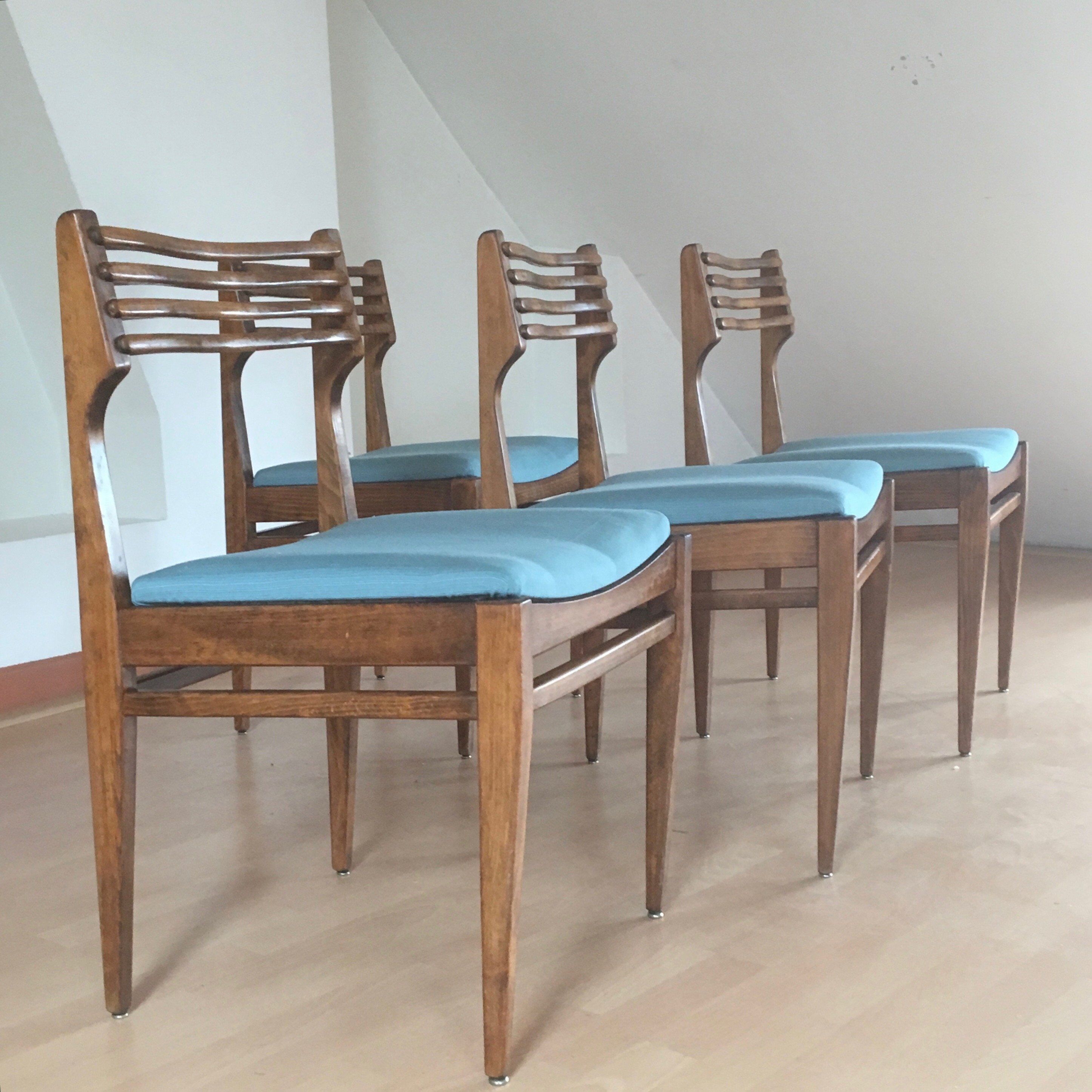 Scandinavian blue  chairs