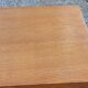 Curtained filing cabinet in golden blond oak 2 columns from the 1950s