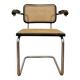 Armchair by Marcel BREUER model Cesca B64 black color