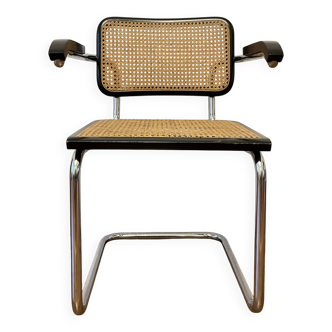 Fauteuil par Marcel BREUER modele Cesca B64 couleur noire