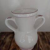KG Luneville 2-handled vase with blue flower pattern