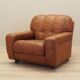 Brown armchair, Italian design, 1970s, production: Italy