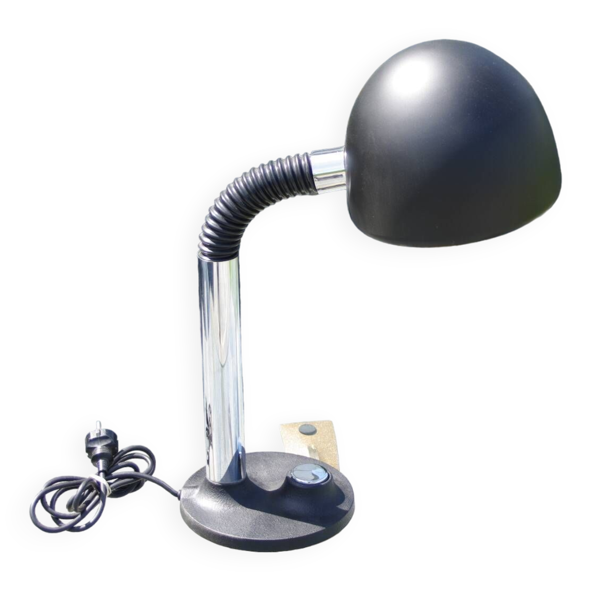 Lampe de bureau vintage en acier 1970