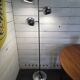 Vintage eyeball floor lamp in chrome metal with tulip base
