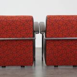Set of 2 Leolux design armchairs model Scylla with extra back pillow