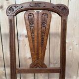 Suite de 4 chaises époque Art Déco en cannage