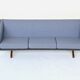 Illum Wikkelso model ML-90 three-seater sofa Laursen Denmark 1960