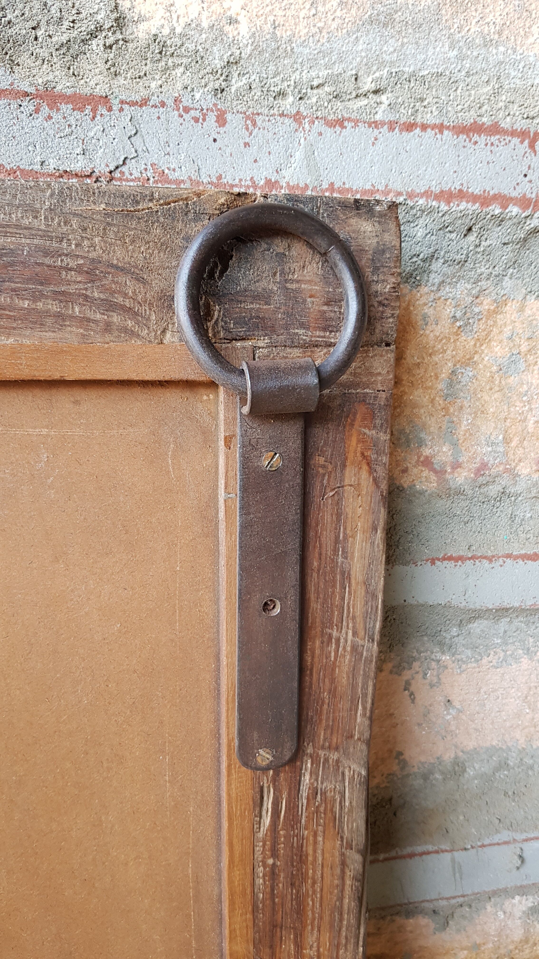 Ancient Burmese teak mirror