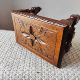 Antique footrest stool