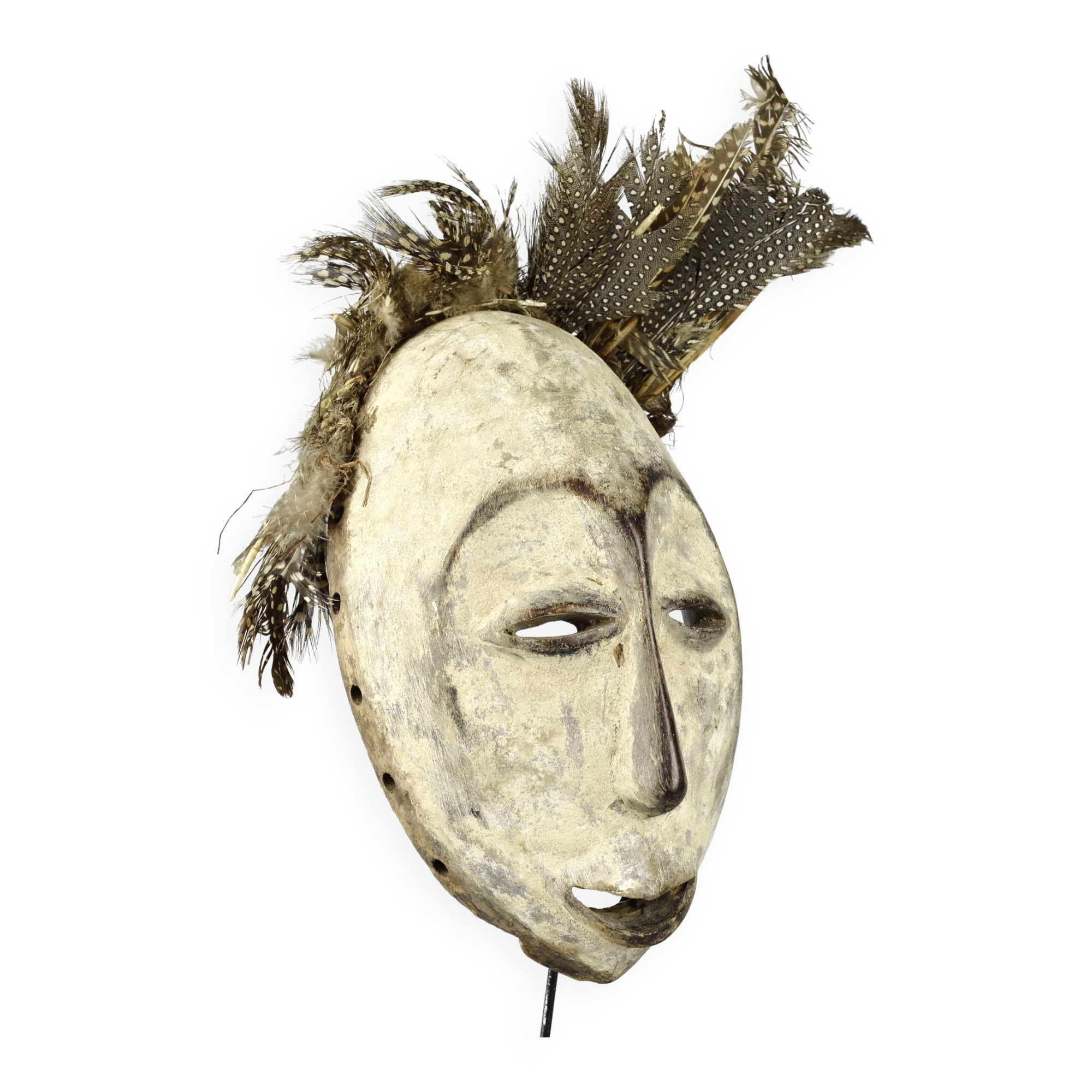 Superbe Masque idimu LEGA Congo Rdc rt Tribal Africain