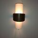 Paire d'appliques scandinave années 60 bois tissus