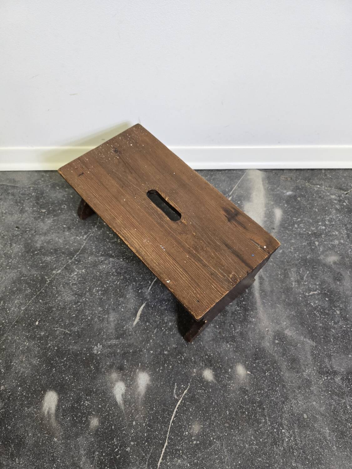 50s Handmade Wooden Footstool