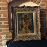 Peinture d'une tahitienne de vincente cristellys 1898-1970