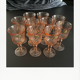 Set of 10 Rosaline foot glasses