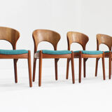 Vintage Danish dining chairs by Schou Andersens Mobelfabrik, 1960s, set of 4
