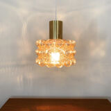 Bubble glass pendant lamp by Helena Tynell for Glashütte Limburg