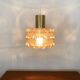 Bubble glass pendant lamp by Helena Tynell for Glashütte Limburg
