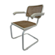 Cesca Chair model with armrest in white