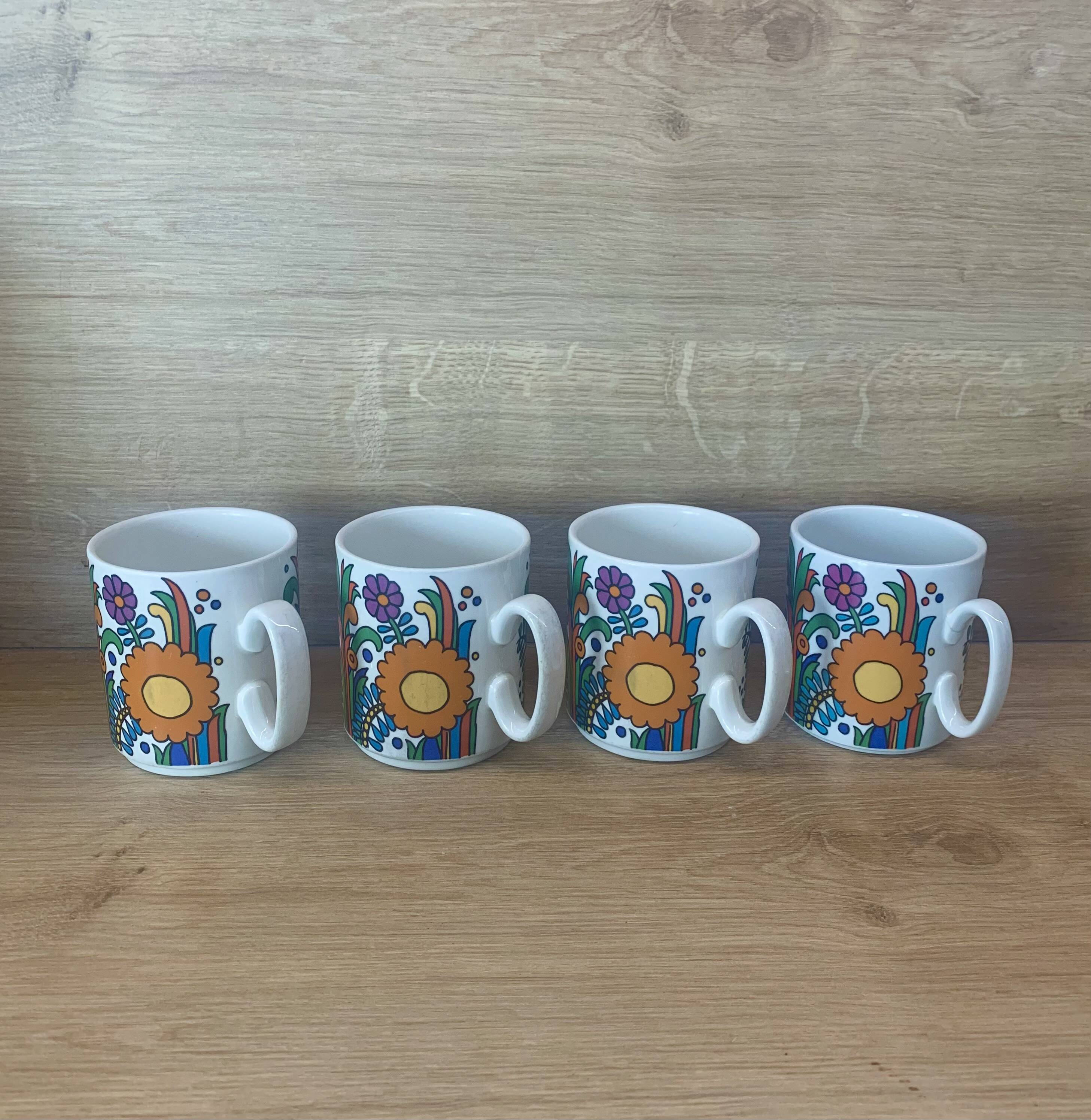 Mugs Set of 4,  Villeroy and Boch Acapulco, 1970s