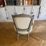 Paire de fauteuils style Louis XVI