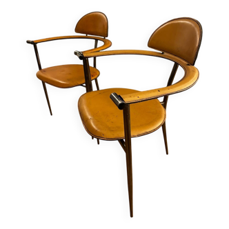 2 Stiletto chairs by Arrben made in Italy in the 1960s.