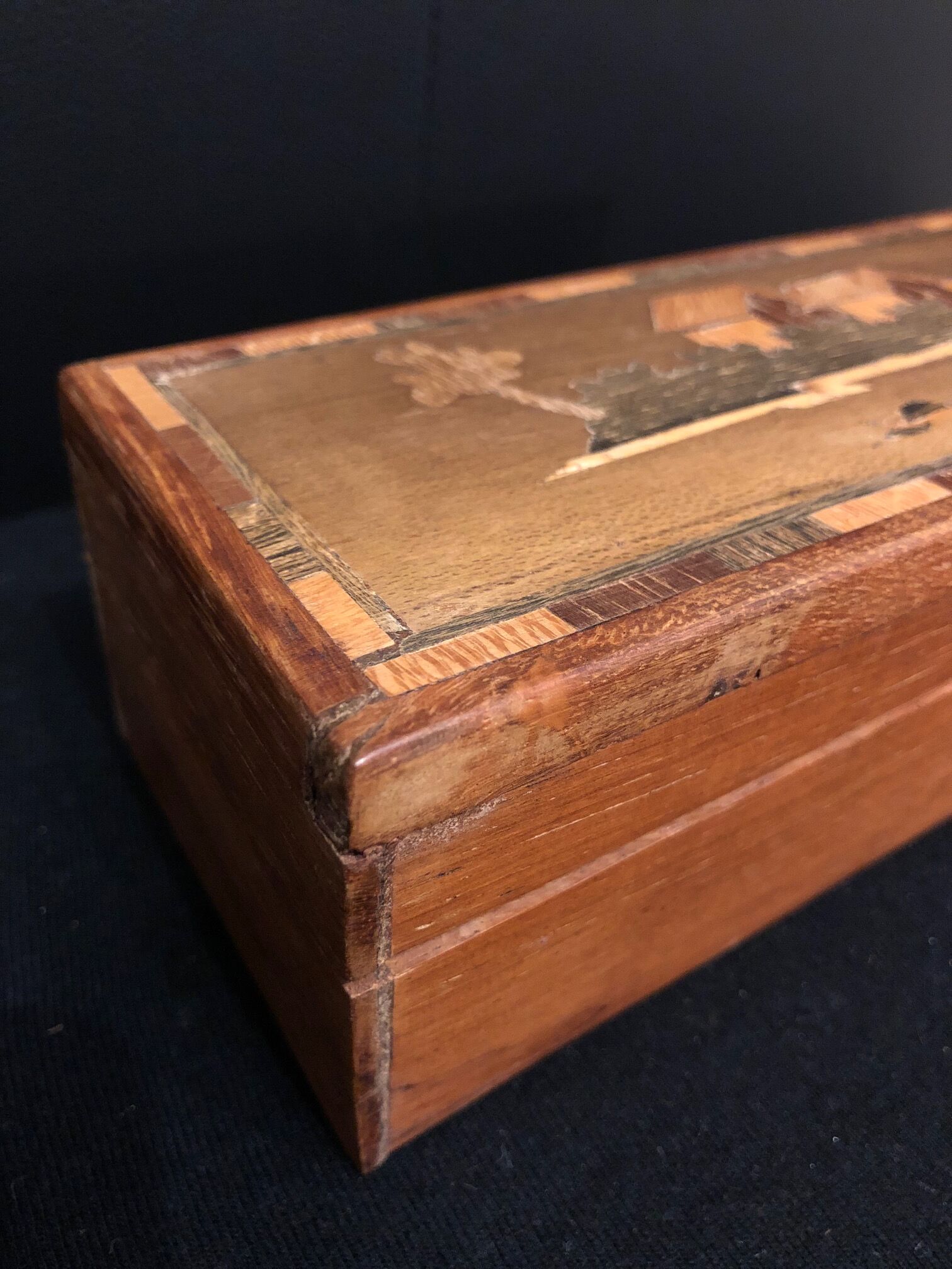 Old bamboo marker plumier