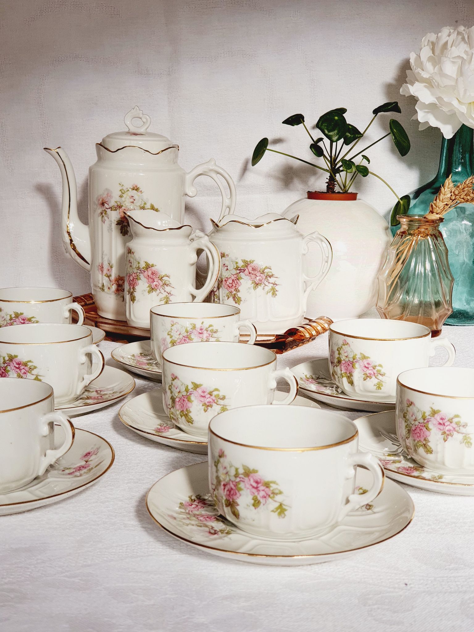 Tea service or coffee LV France antique porcelain