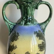 Vase Gustave bihl Tchécoslovaquie avec 2 anses art nouveau