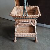 1900 yresse wicker worker serving table