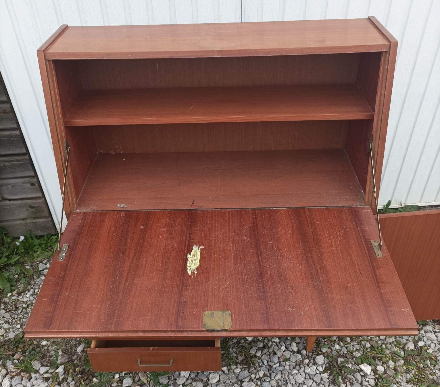 Writing desk 4 vintage drawers