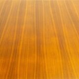 Extendable dining table by Lübke, walnut, beech, vintage from the 60s