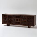 Spanish Dark Oak Sideboard, 1960s