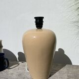 Beige ceramic lamp, Brussels factory, 1990