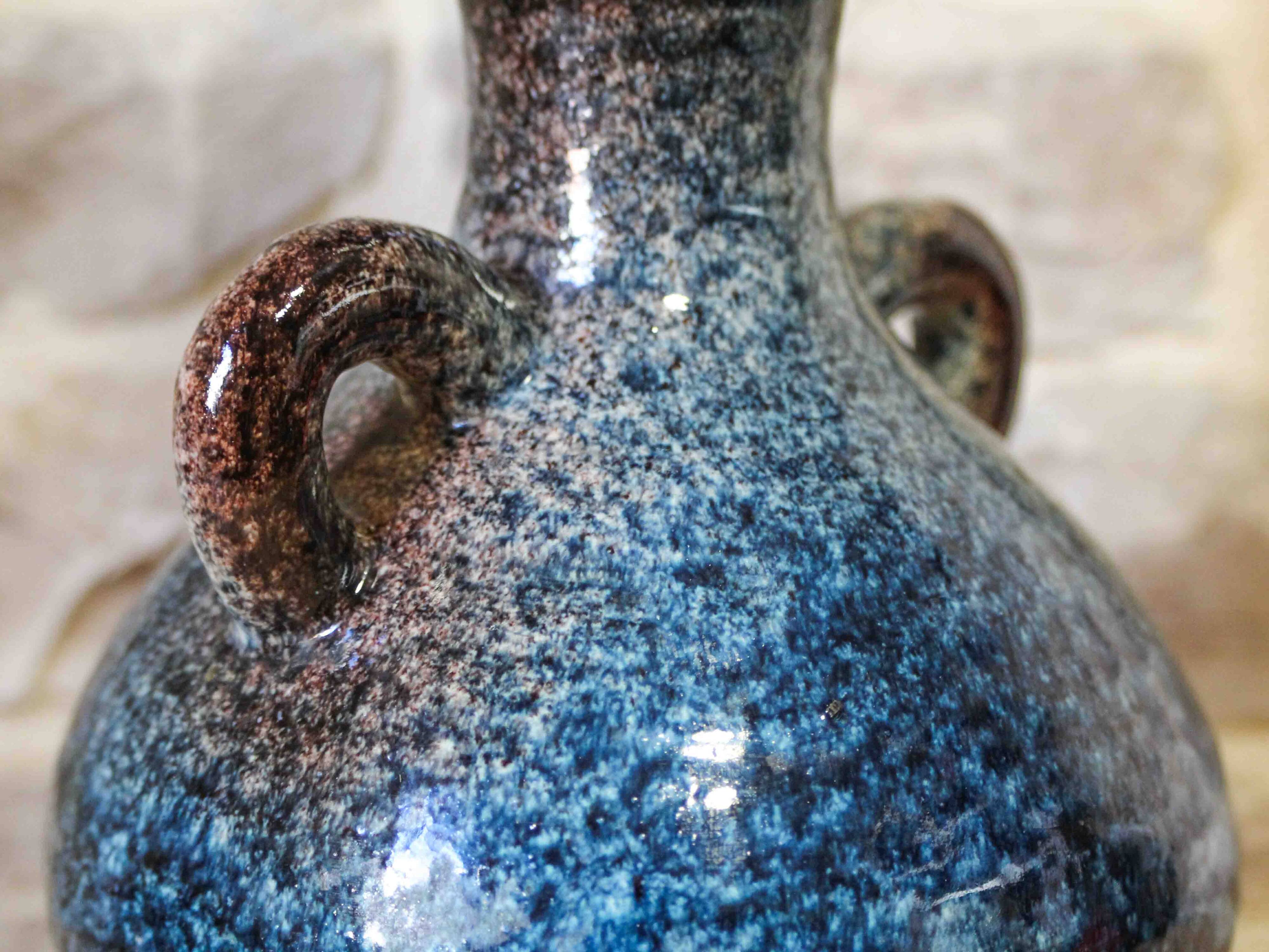 Double-handled ceramic vase Accolay