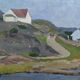 1954 Mid Century Modern Landscape Oil Painting 'Walking the Archipelago', Framed