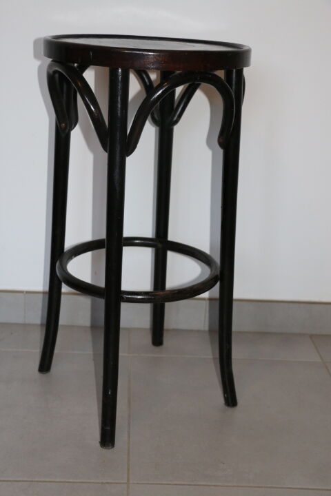 Dark wood stool 705mm
