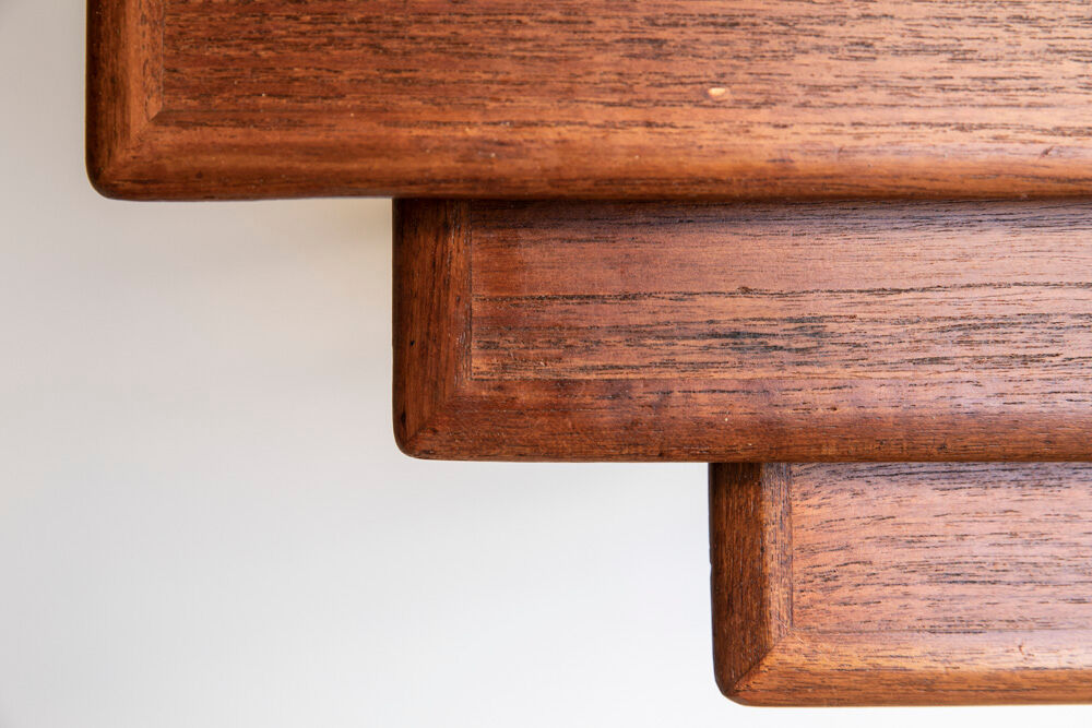 Suite of vintage nesting tables