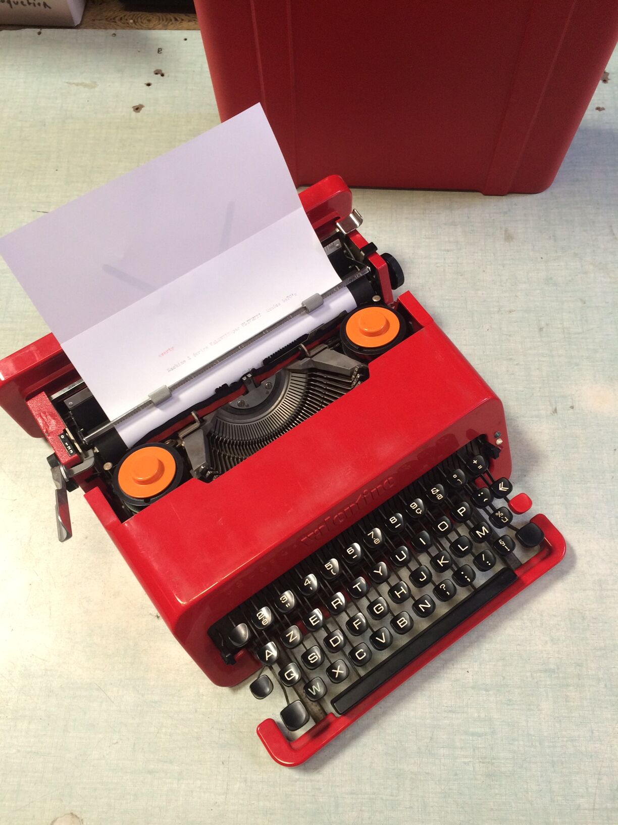 Valentine design ettore Sottsass for Olivetti in 1969