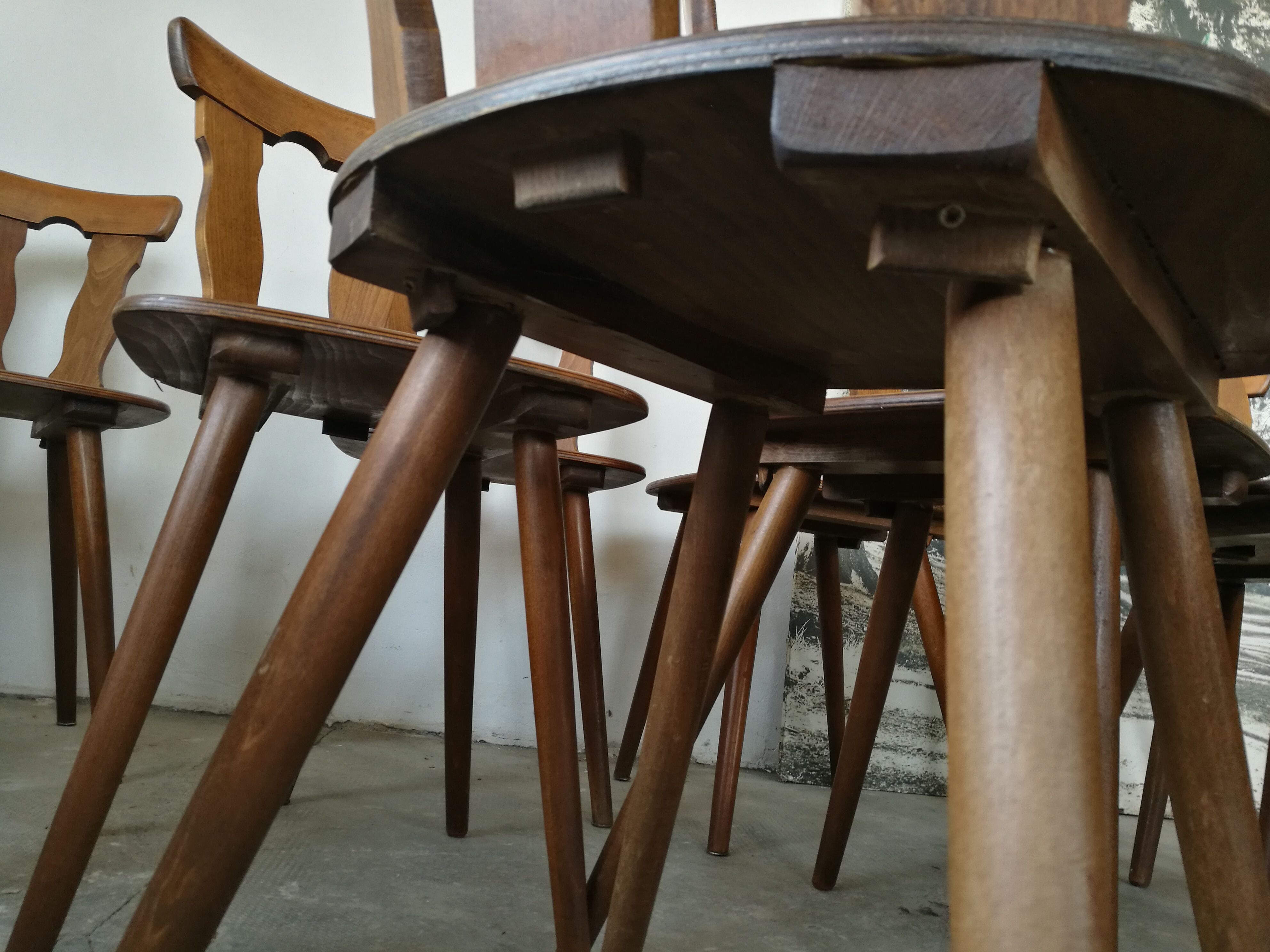 Set of 12 bistro chairs