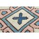 1970s Turkish Oushak Handmade Wool Cotton Pink Blue Area Rug 196x286