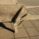 Old wooden wheelbarrow