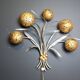 Vintage floral  wall lamp by Hans Kögl , 1970s