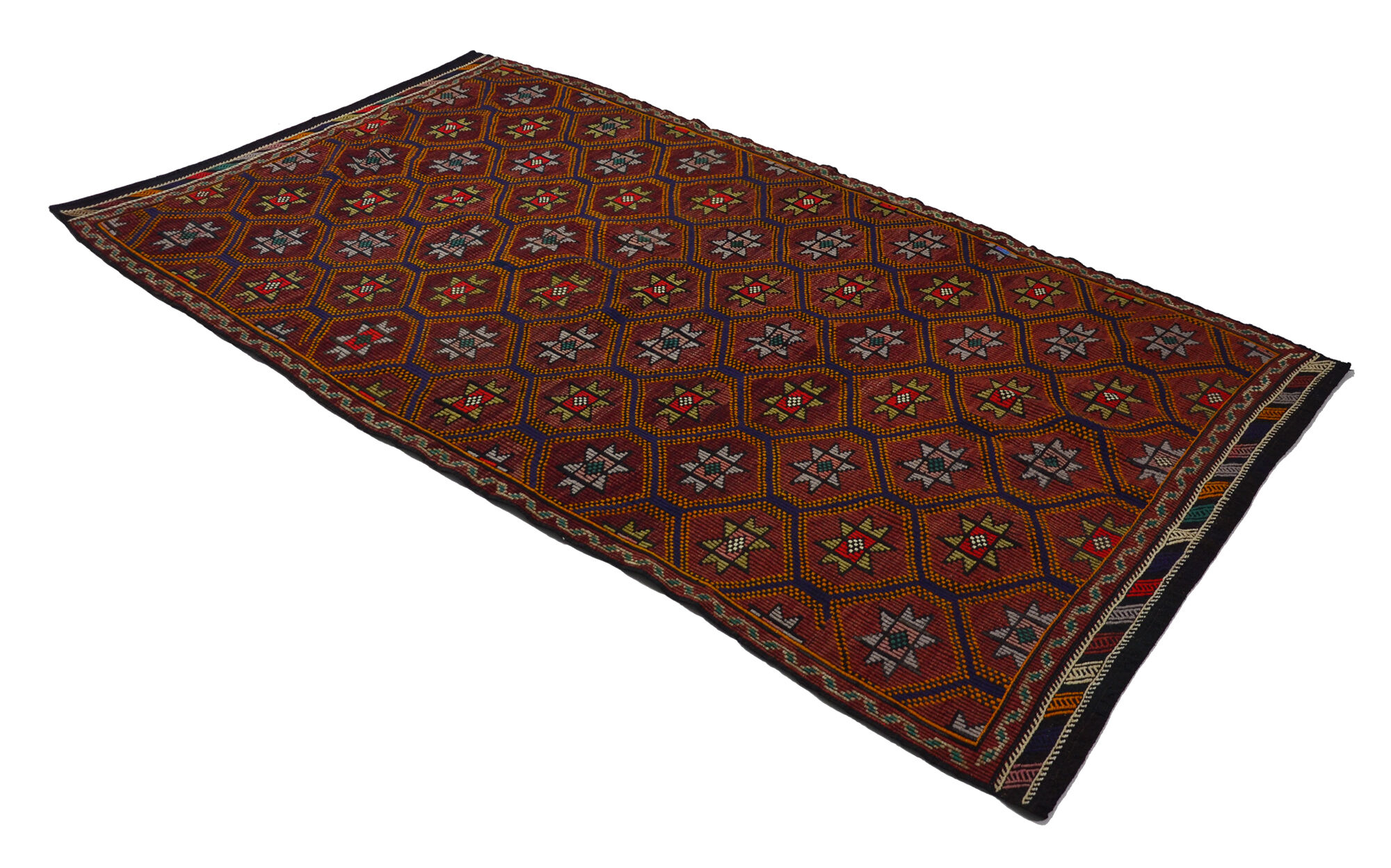 Anatolian handmade kilim rug 307 cm x 177 cm
